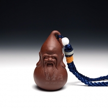 【寿星挂件】宜兴紫砂茶宠 原矿段泥  紫砂雕塑  紫砂茶具周边 紫砂把件