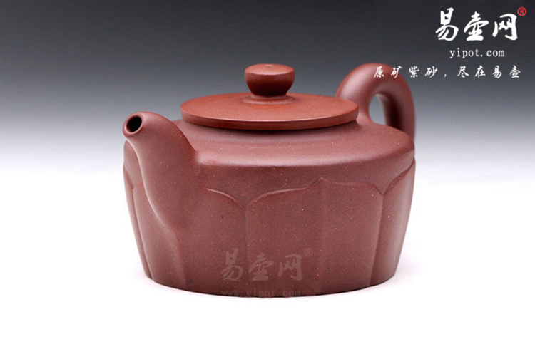 【莲花】宜兴紫砂壶名家 杨志仲紫砂壶作品 原矿红皮龙