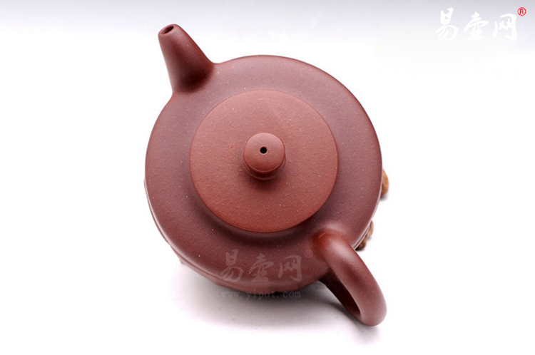【莲花】宜兴紫砂壶名家 杨志仲紫砂壶作品 原矿红皮龙
