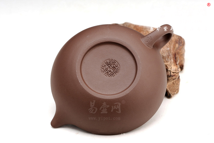 【紫泥程氏汉扁】宜兴紫砂壶名家 程建云紫砂壶作品 原矿紫泥
