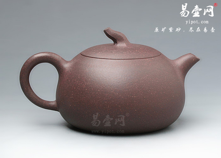 【甜瓜】宜兴紫砂壶名家 卢宁刚紫砂壶作品 原矿青灰泥