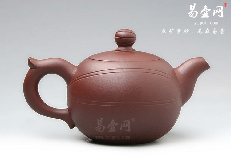 【篮球壶】宜兴紫砂壶名家 卢宁刚紫砂壶作品 原矿底槽清