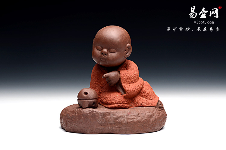紫砂茶宠：香插小和尚茶宠图片