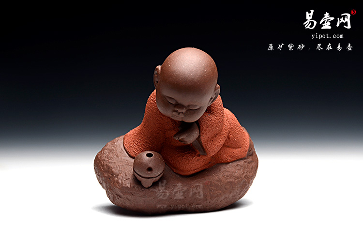 紫砂茶宠：香插小和尚茶宠图片