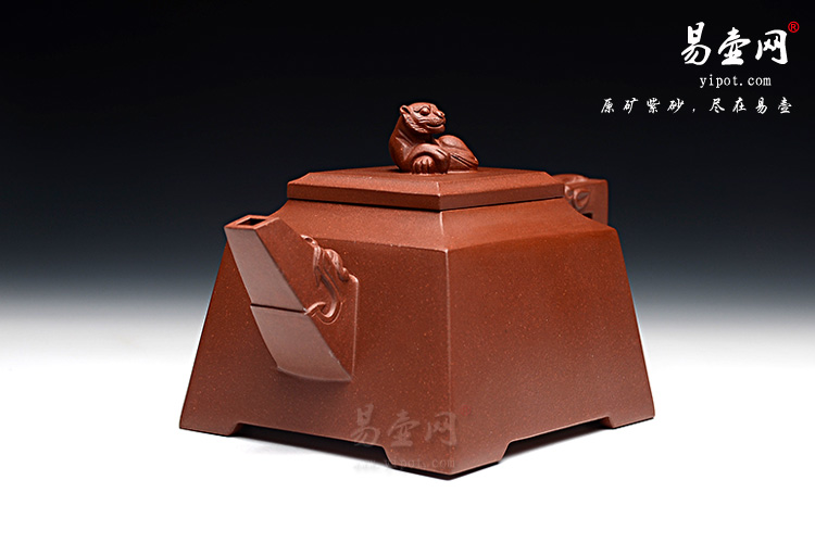 宜兴周荣华四方雄狮壶图片