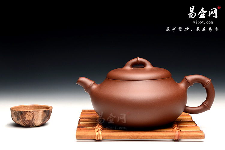 李娅紫砂壶，竹趣壶图片，宜兴制壶新秀