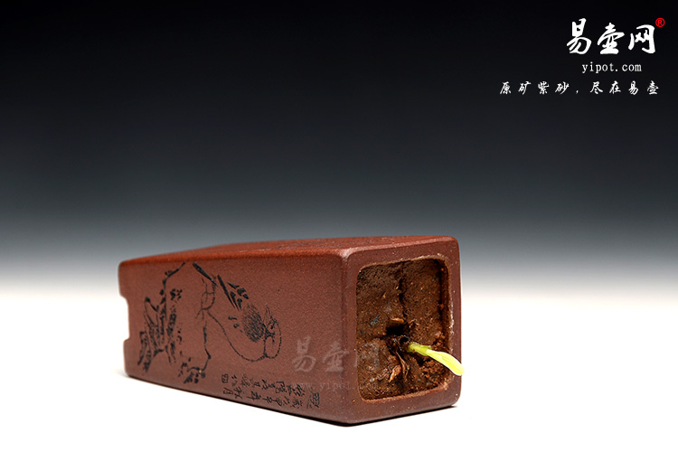 紫砂花盆，名家刻绘花盆，其峰刻绘紫砂盆