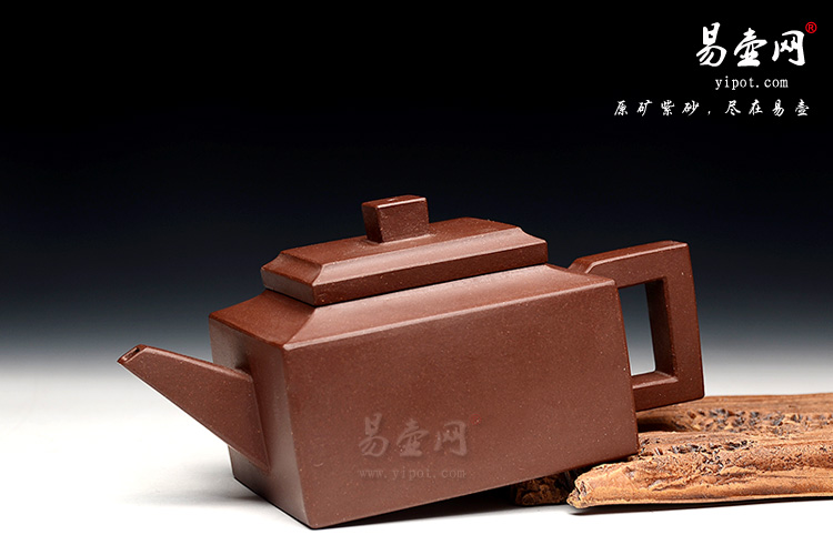 宜兴紫砂壶名家：许俊小四方紫砂壶图片