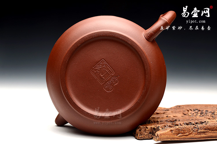 王品荣竹趣壶图片，宜兴正宗紫砂壶，黄龙山紫砂