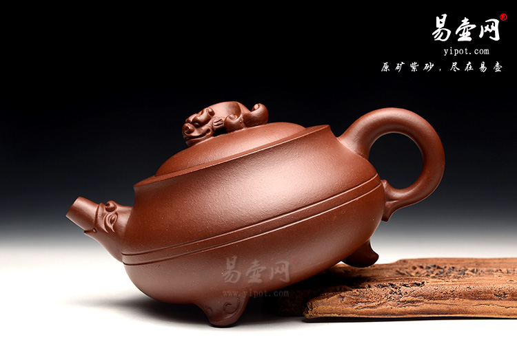 名家葛岳纯紫砂壶艺术，经典光器代表作，螭龙壶图片
