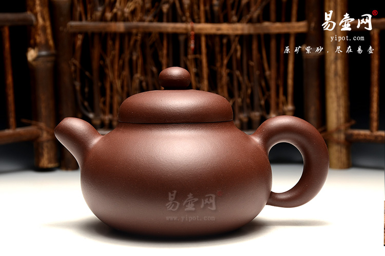 宜兴紫砂壶，冯盘军全手紫砂壶，磐泉壶图片