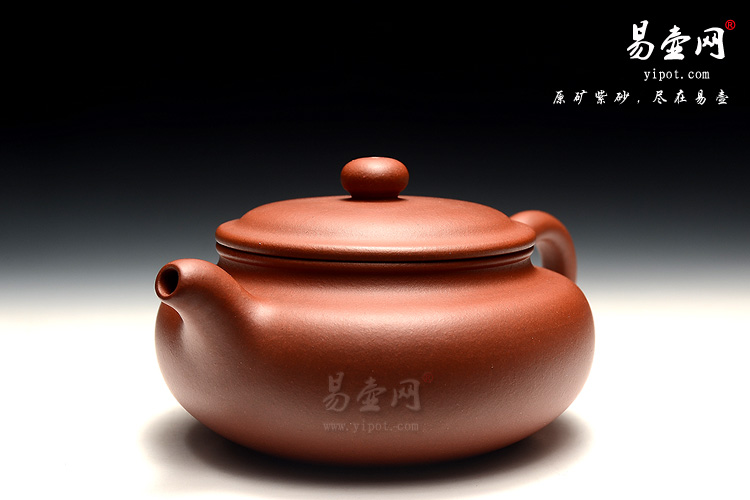 宜兴黄叶萍紫砂壶，仿古壶图片，素器紫砂壶