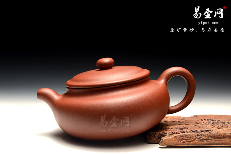 宜兴黄叶萍紫砂壶，仿古壶图片，素器紫砂壶