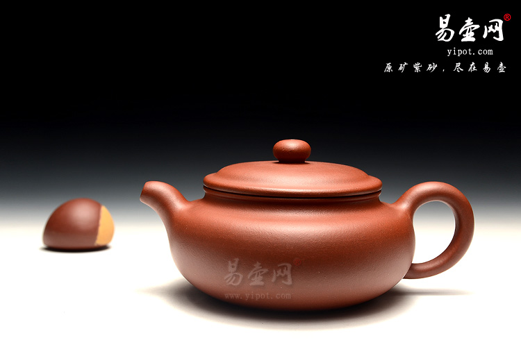 宜兴黄叶萍紫砂壶，仿古壶图片，素器紫砂壶