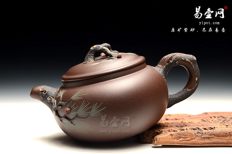 杨立平紫砂壶艺术，松针壶图片，花器紫砂壶