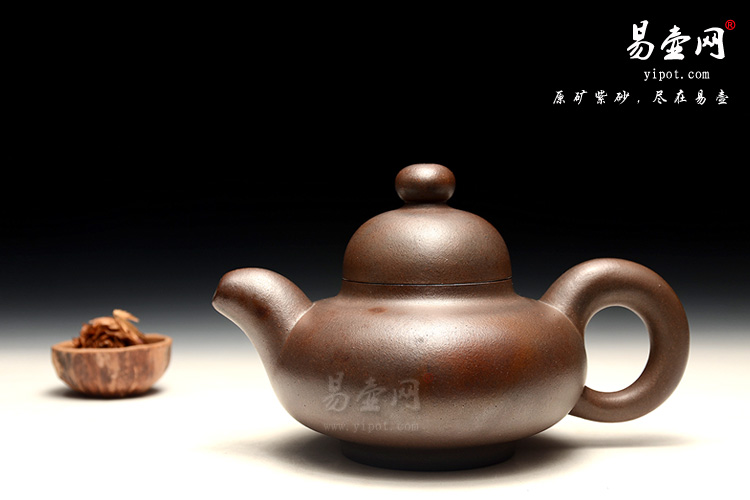 徐俊英紫砂茶具，窑变紫砂壶图片，圆韵壶图片