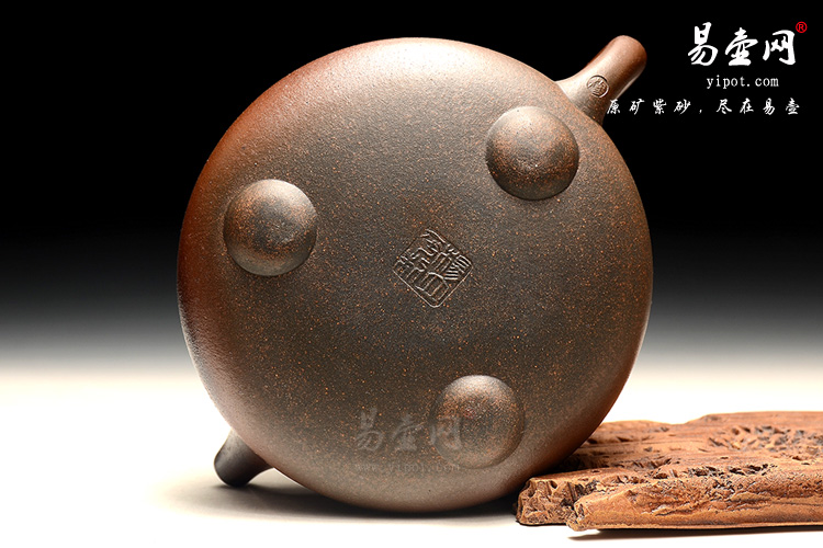 宜兴高档紫砂，杨立平紫砂壶，柴烧石瓢壶图片