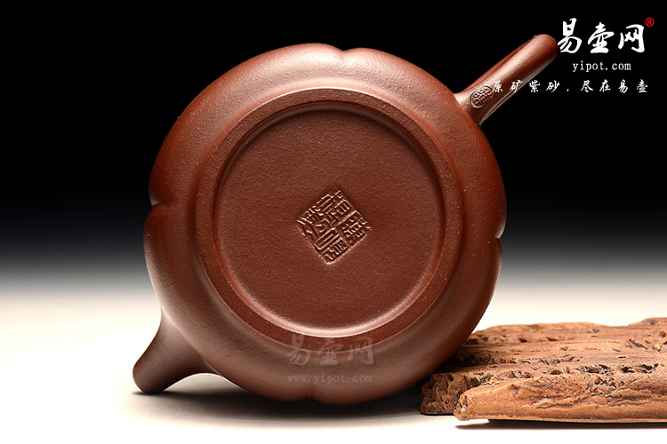 宜兴紫砂壶，陈顺根紫砂壶，瓜菱壶图片，高档紫砂壶
