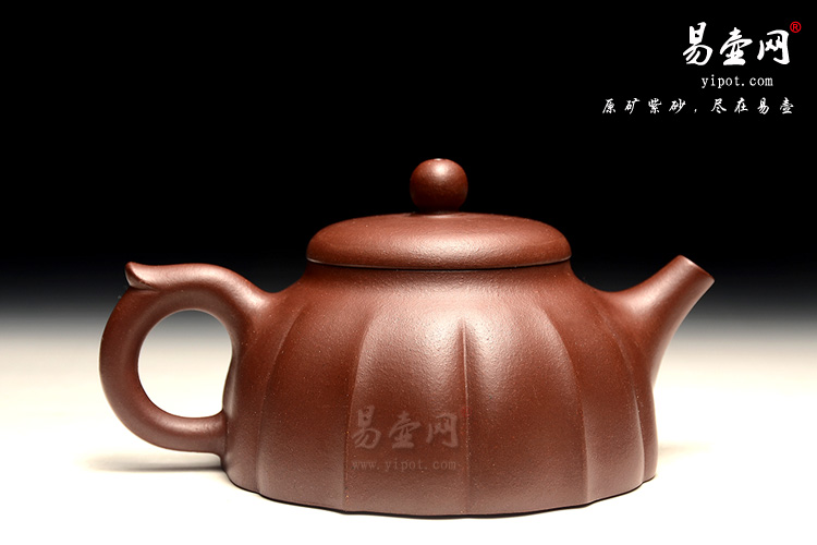 宜兴紫砂壶，陈顺根紫砂壶，菱花壶图片，高档紫砂壶茶具