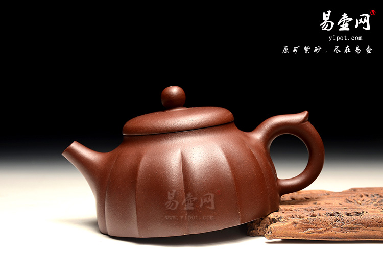 宜兴紫砂壶，陈顺根紫砂壶，菱花壶图片，高档紫砂壶茶具