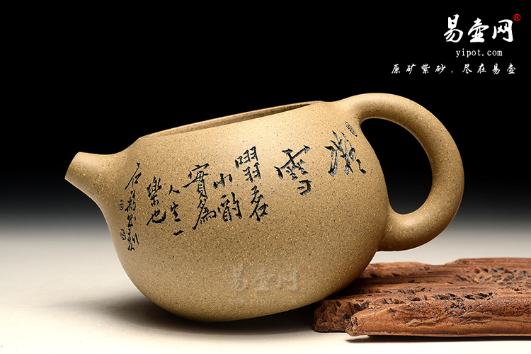宜兴紫砂壶，吴秋平紫砂壶，西施紫砂壶，芝麻段泥紫砂壶
