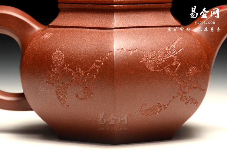 宜兴陈顺根紫砂壶，六方掇只壶图片