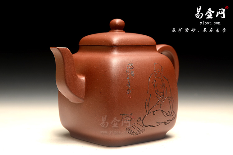 紫砂陶艺名人：李娅鸣远四方壶图片