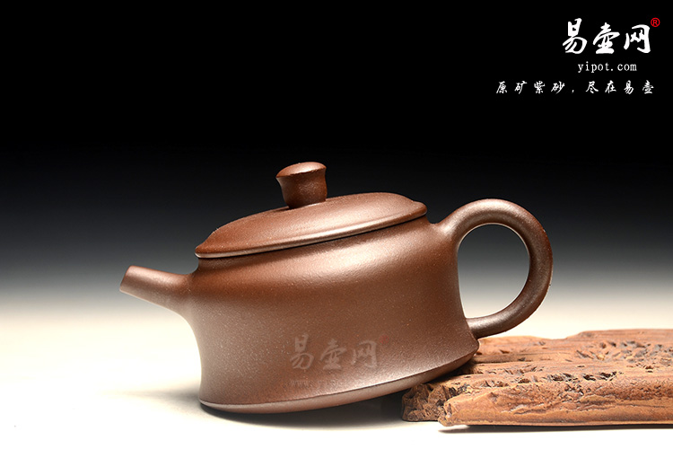 古龙窑柴烧紫砂壶：余志平古钟壶图片