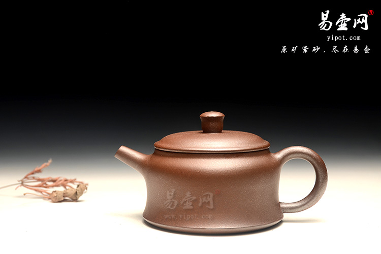 古龙窑柴烧紫砂壶：余志平古钟壶图片