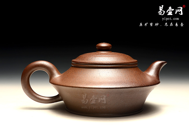 宜兴紫砂壶，杨立平紫砂壶，虚扁壶图片
