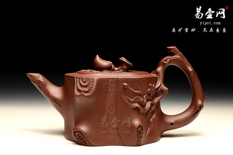 冯盘军全手工寿桃桩紫砂壶